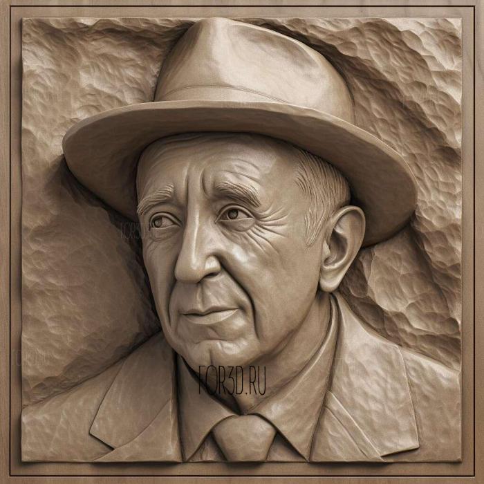 Bing Crosby 1 stl model for CNC